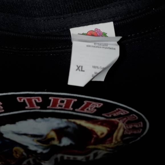 Patriotic black graphic tee size XL NWOT - Picture 2 of 3